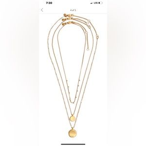 Madewell coin layered necklaces